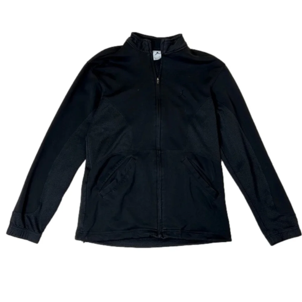 Jordan Men’s Black Zip Up Lightweight Track Jacket - Size Small